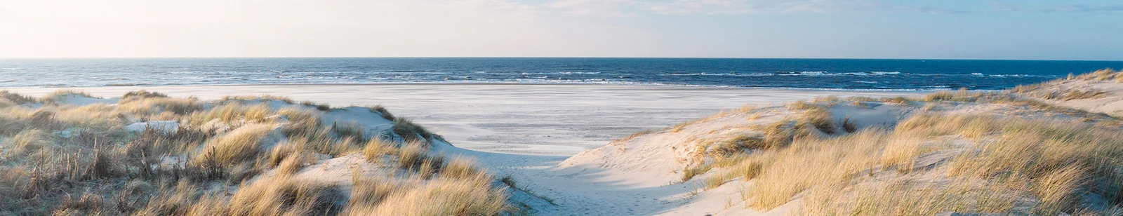 Am Dünenstrand von Sylt, Blick auf die Nordsee