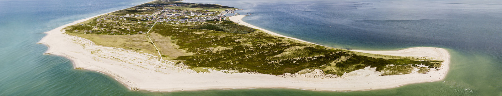 Luftbildaufnahme von Hörnum, der Südspitze Sylts