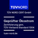 Siegel Geprüfter Ökostrom TÜV Nord
