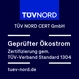 Siegel Geprüfter Ökostrom TÜV Nord