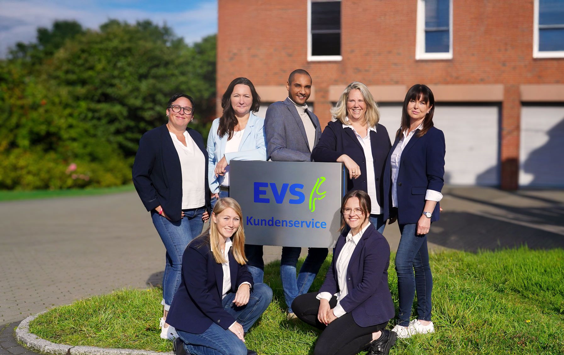 Gruppenfoto des Kundenservice Teams der Energieversorgung Sylt