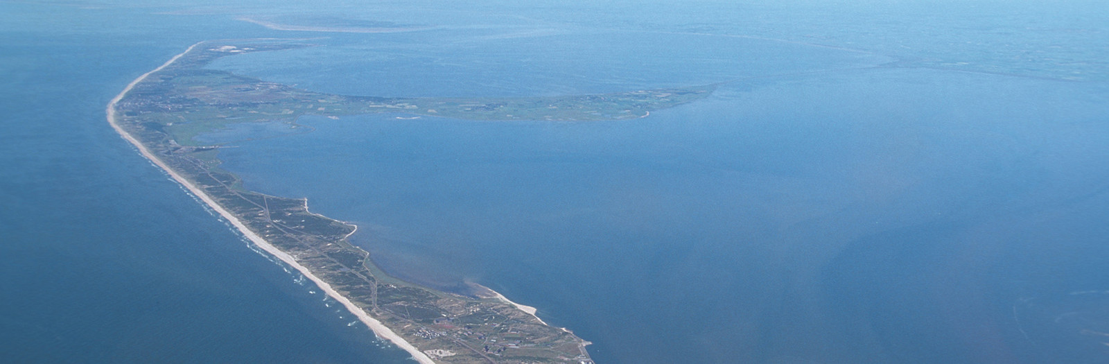 Luftaufnahme von Sylt aus südwestlicher Richtung