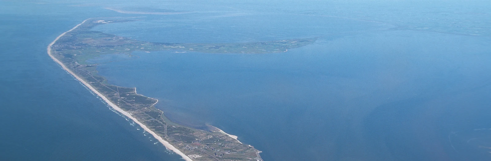 Luftaufnahme von Sylt aus südwestlicher Richtung