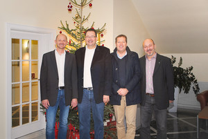 Gruppenbild von vier Männern: Sylter Unternehmer und EVS