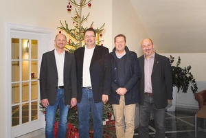 Gruppenbild von vier Männern: Sylter Unternehmer und EVS